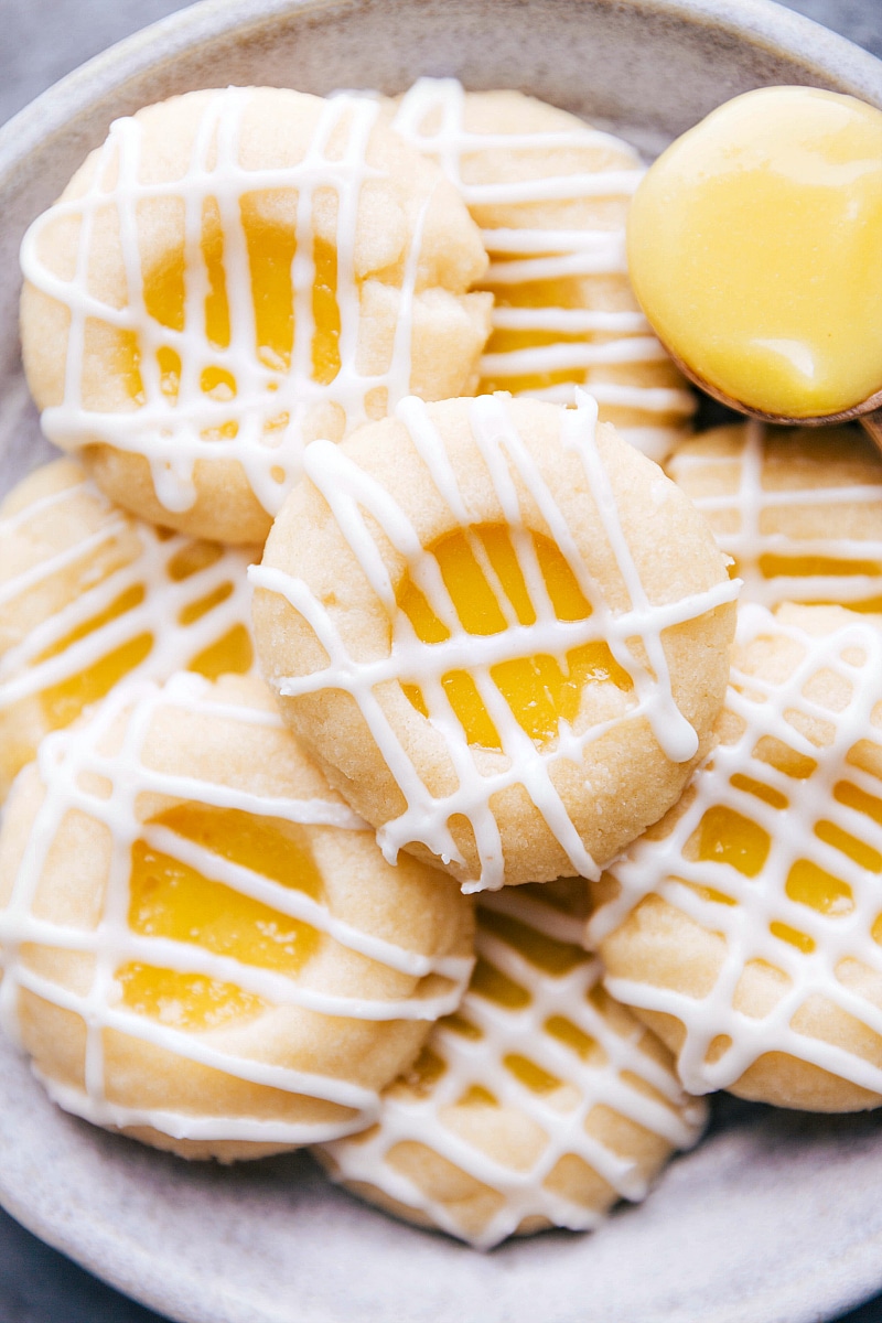 Up-close photo of finished cookies.