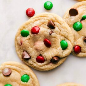 Santa Cookies baked to perfection, ideal for leaving out on a 'cookies for Santa plate.'