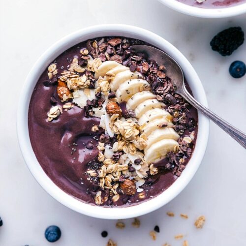 Açaí Bowl with Almond Butter {& How To Top It!} - Chelsea's Messy Apron