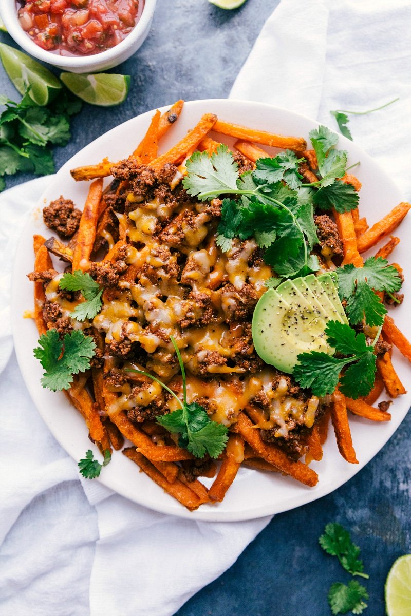 Loaded taco fries, a savory and satisfying dish.