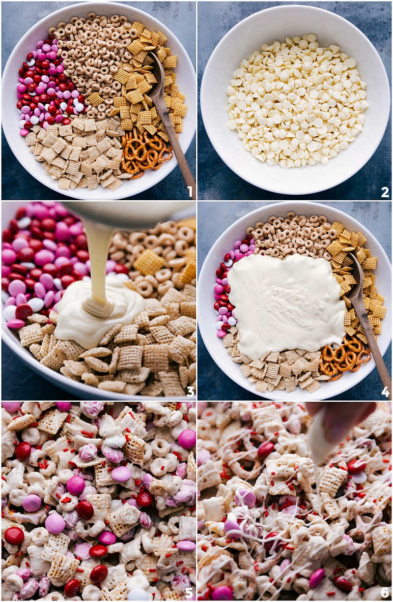 Valentine Snack Mix {No Baking!} - Chelsea's Messy Apron