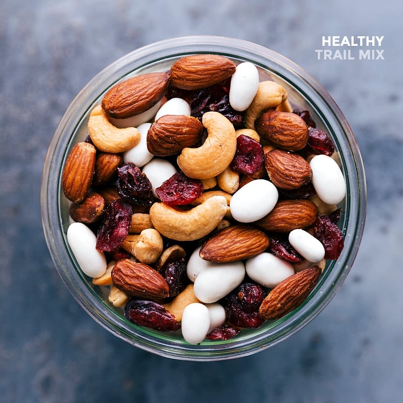 Overhead view of Healthy Trail Mix.