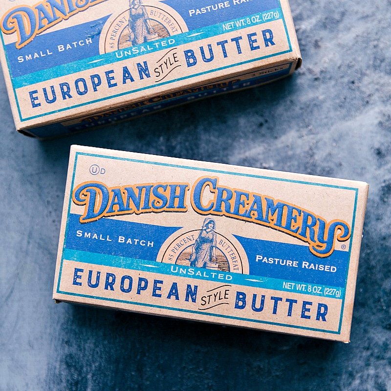 Two packages of Danish Creamery butter, the sponsors of this post.