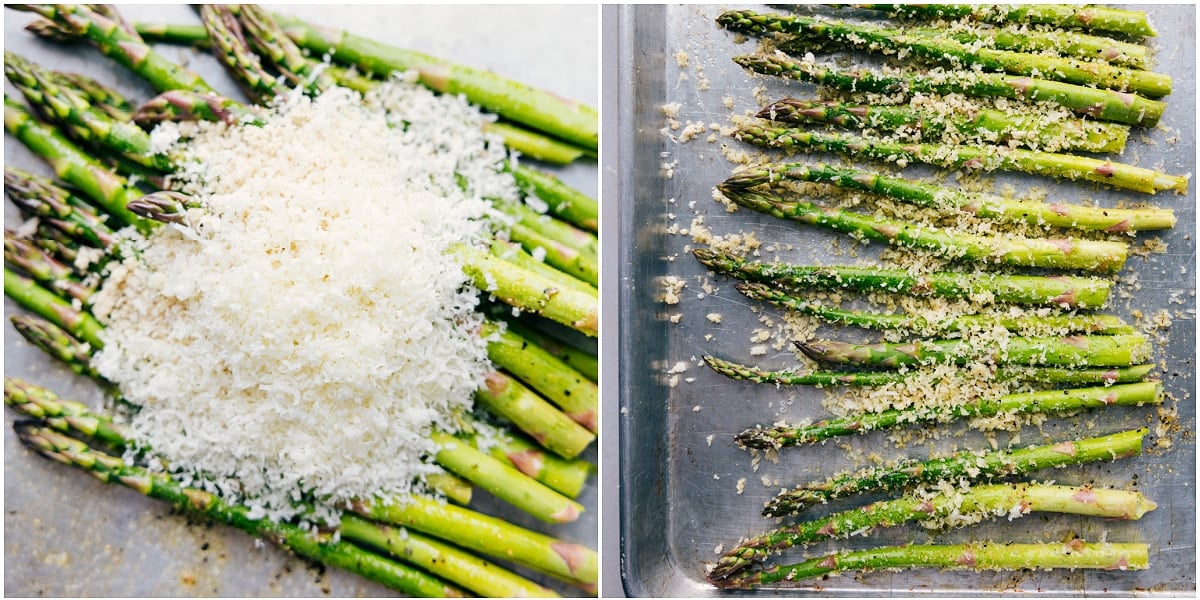 Parmesan and breadcrumbs being added to the dish for a different variation option.