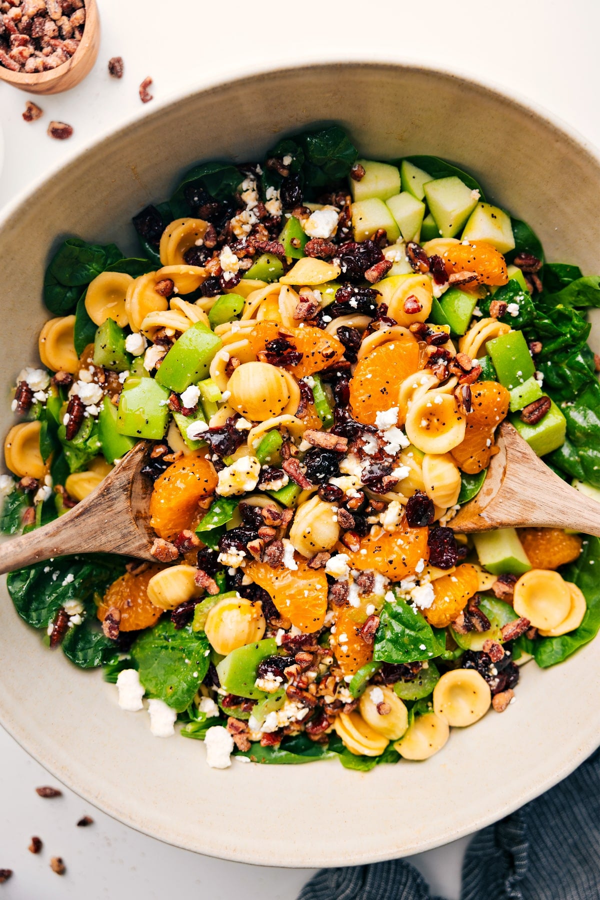 Fall Pasta Salad tossed with a flavorful homemade dressing.