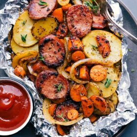 Baked Potato Foil Packs