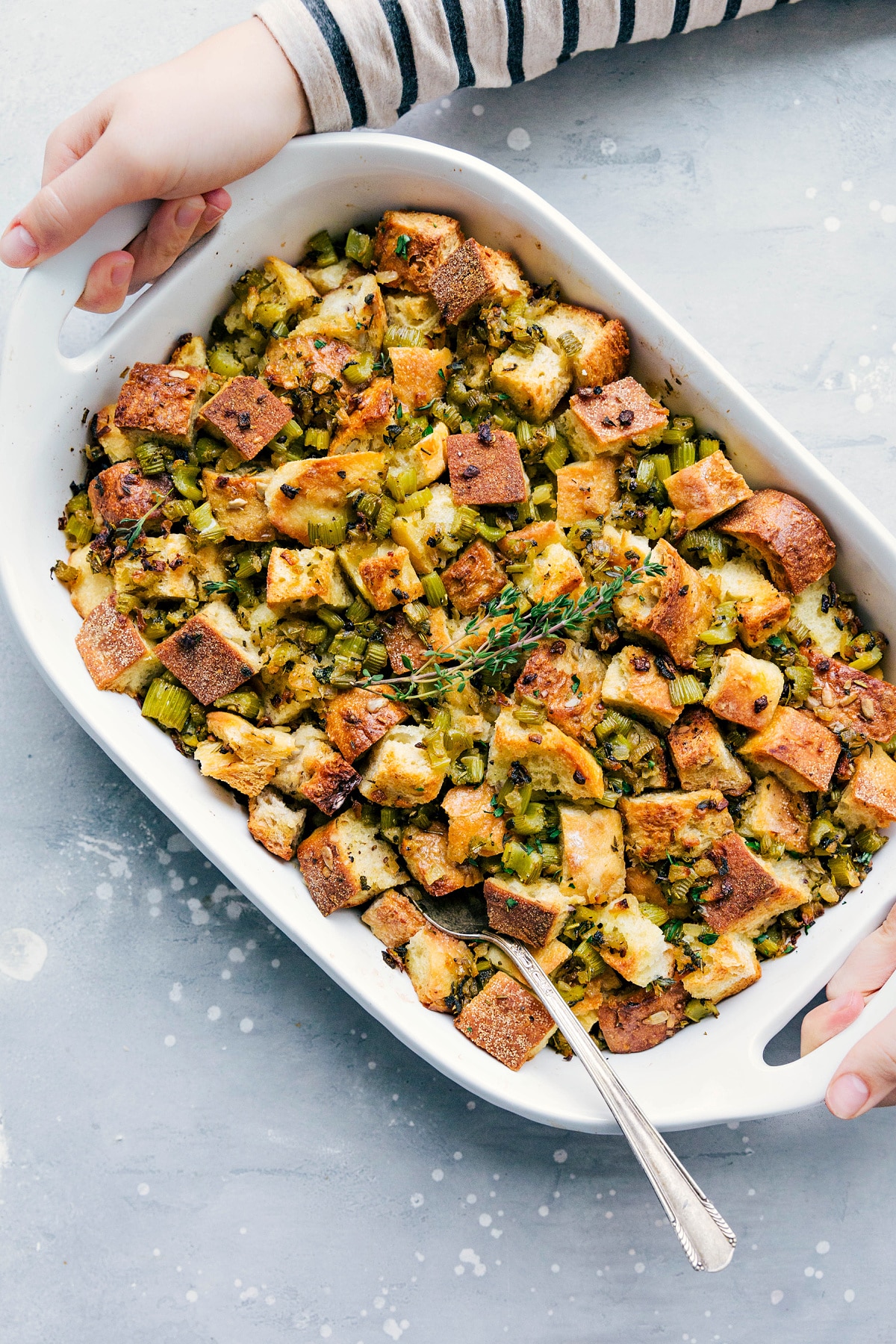 Thanksgiving Dressing: Savory Delight in a Casserole Dish
