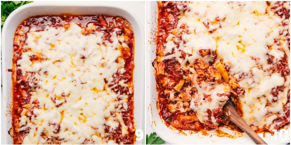 Baking Up This Baked Ziti Recipe The dish being baked up to perfection.