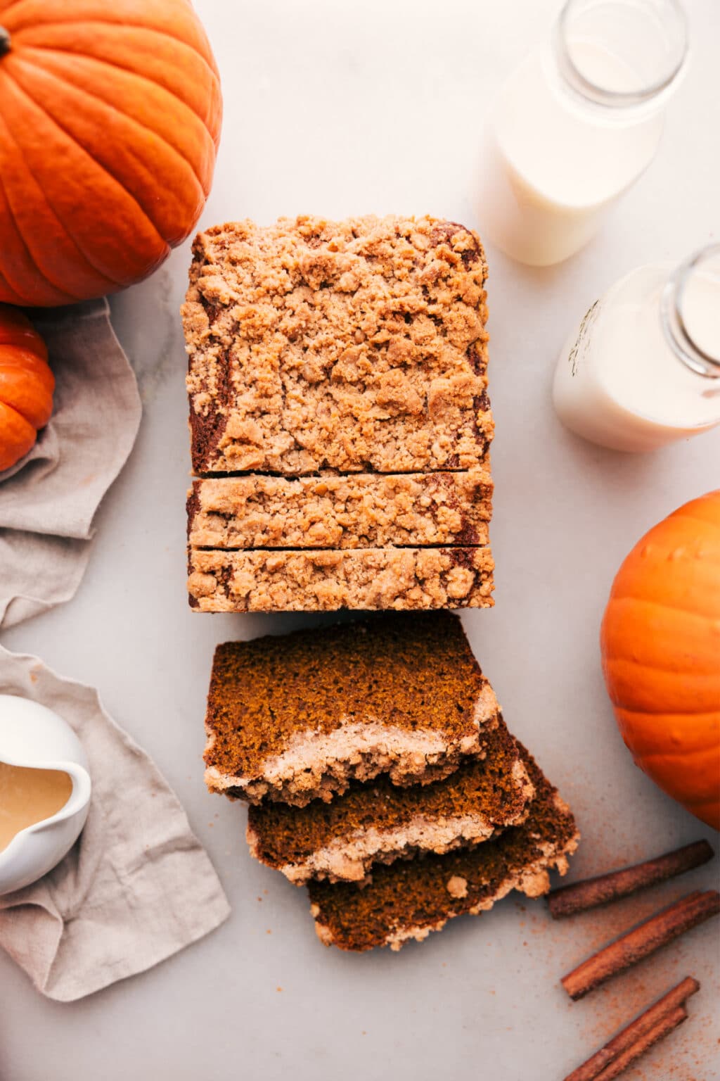Pumpkin Bread with Streusel Topping Chelsea's Messy Apron