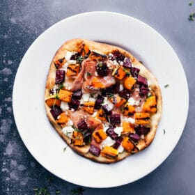 Beet and Goat Cheese Flatbread