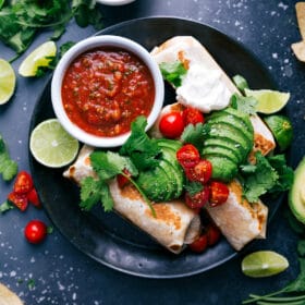 Air Fryer Sweet Potato & Black Bean Egg Rolls