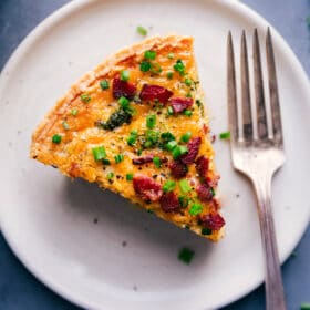 Broccoli Cheddar Quiche