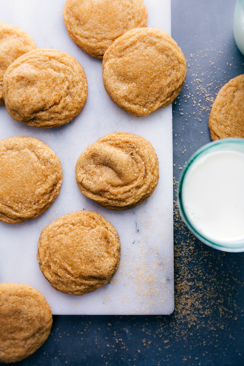 Up-close overhead image of the Brown Sugar Cookies