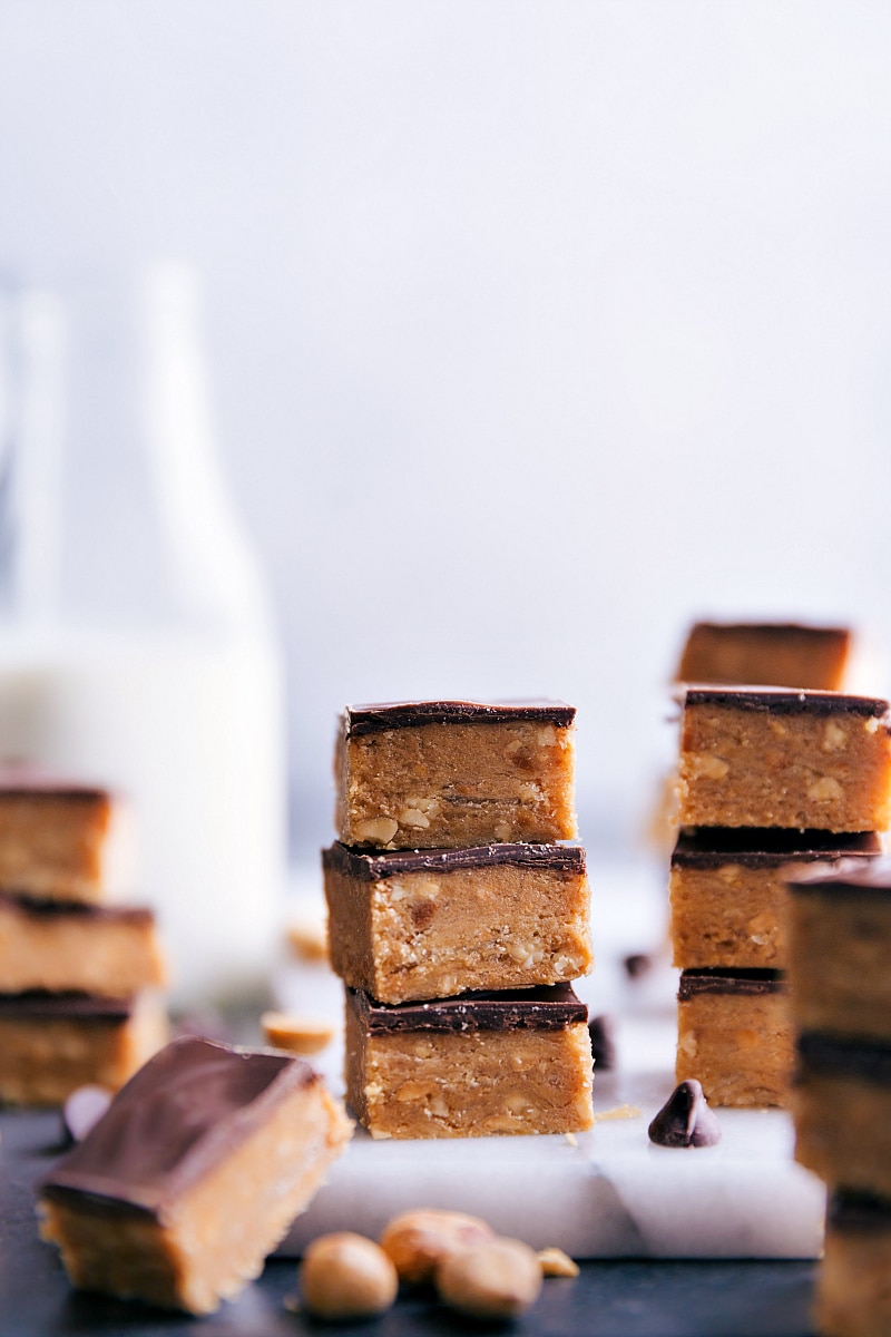Image of a stack of Buttercrunch Candy squares.
