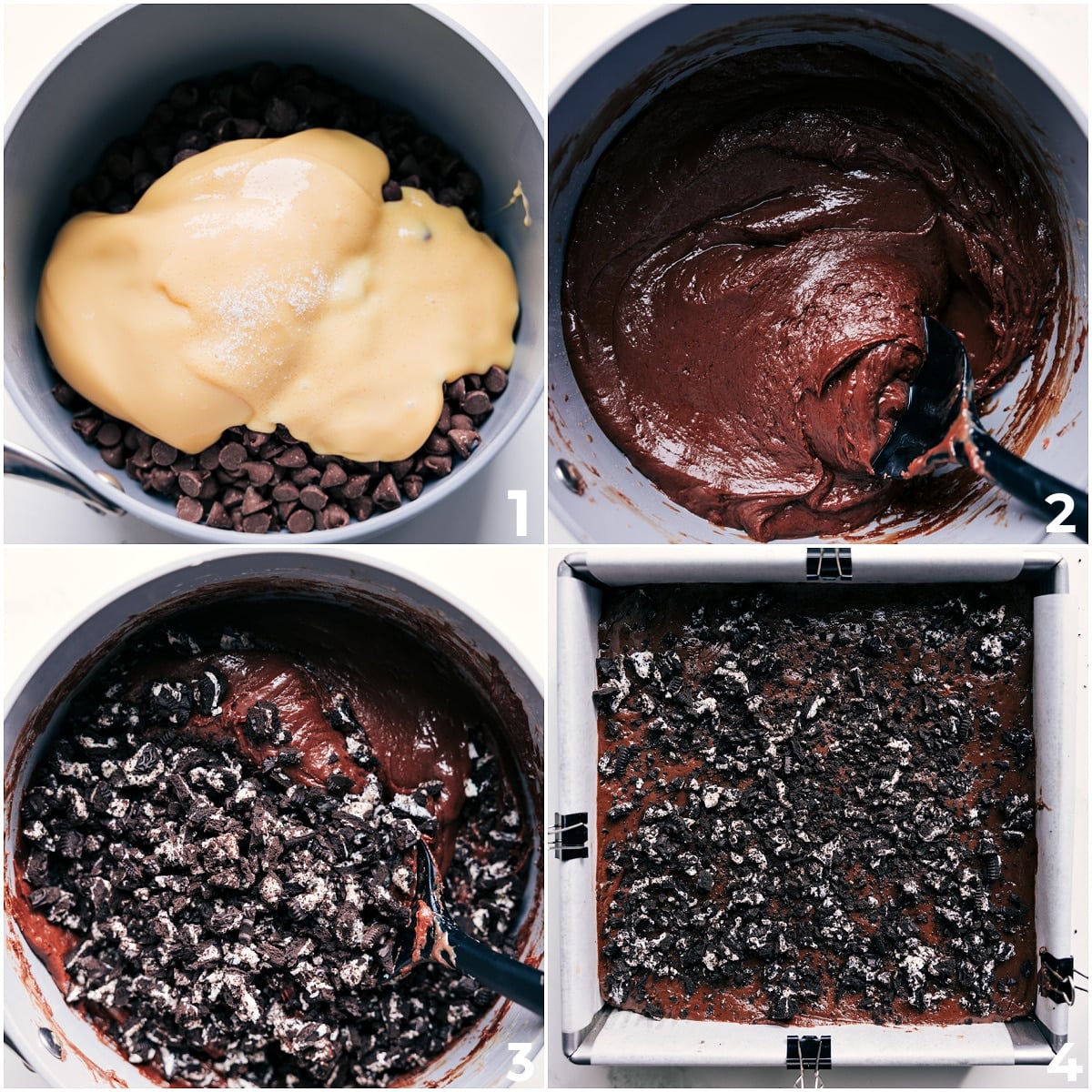How To Make Chocolate Covered Oreo Fudge For this Chocolate Covered Oreo Fudge, all the ingredients melt together in a pot, then the crushed Oreos are stirred in and a little extra is sprinkled on top once the mixture is in the pan.