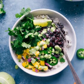 Sweet Potato & Black Bean Burrito Bowls