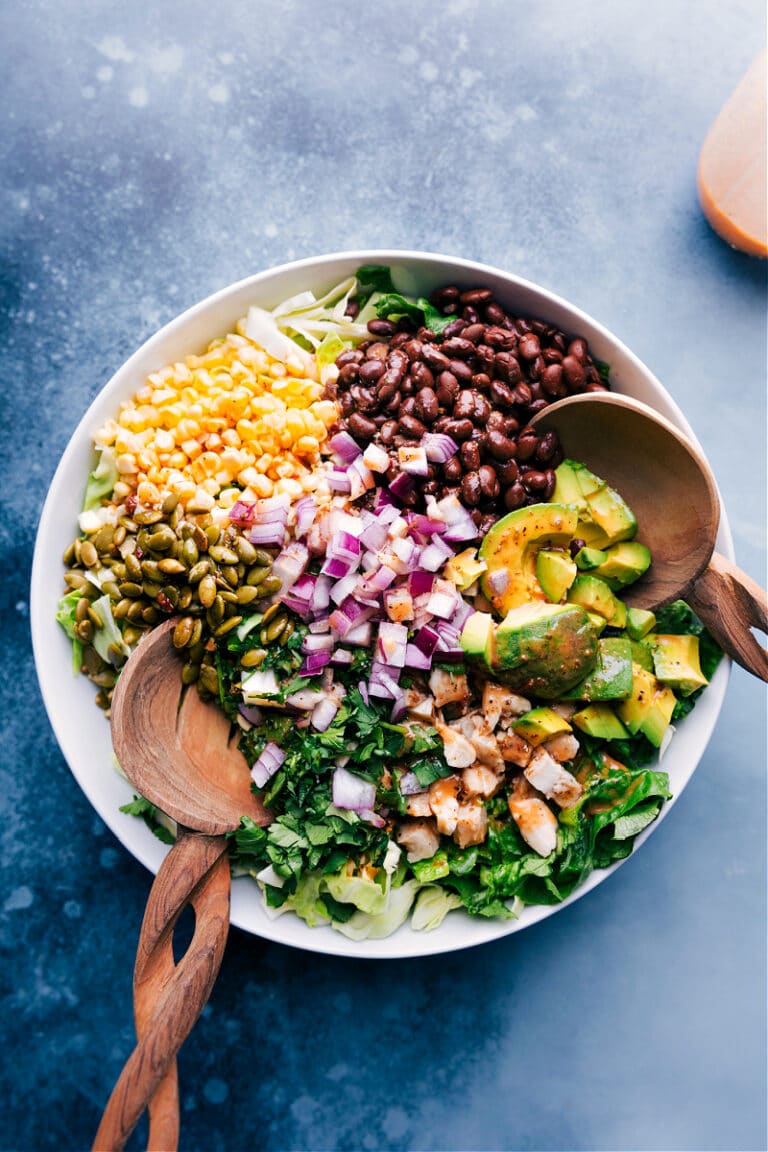 Chipotle Chicken Salad (BEST EVER Dressing!) - Chelsea's Messy Apron