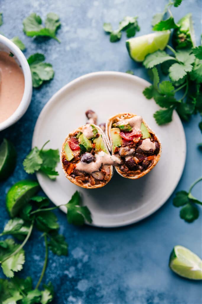 Black Bean Wraps (With A ChiliLime Sauce) Chelsea's Messy Apron