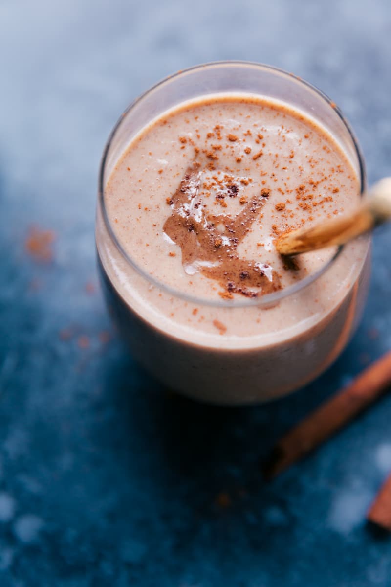 Up-close image of the smoothie in a cup.