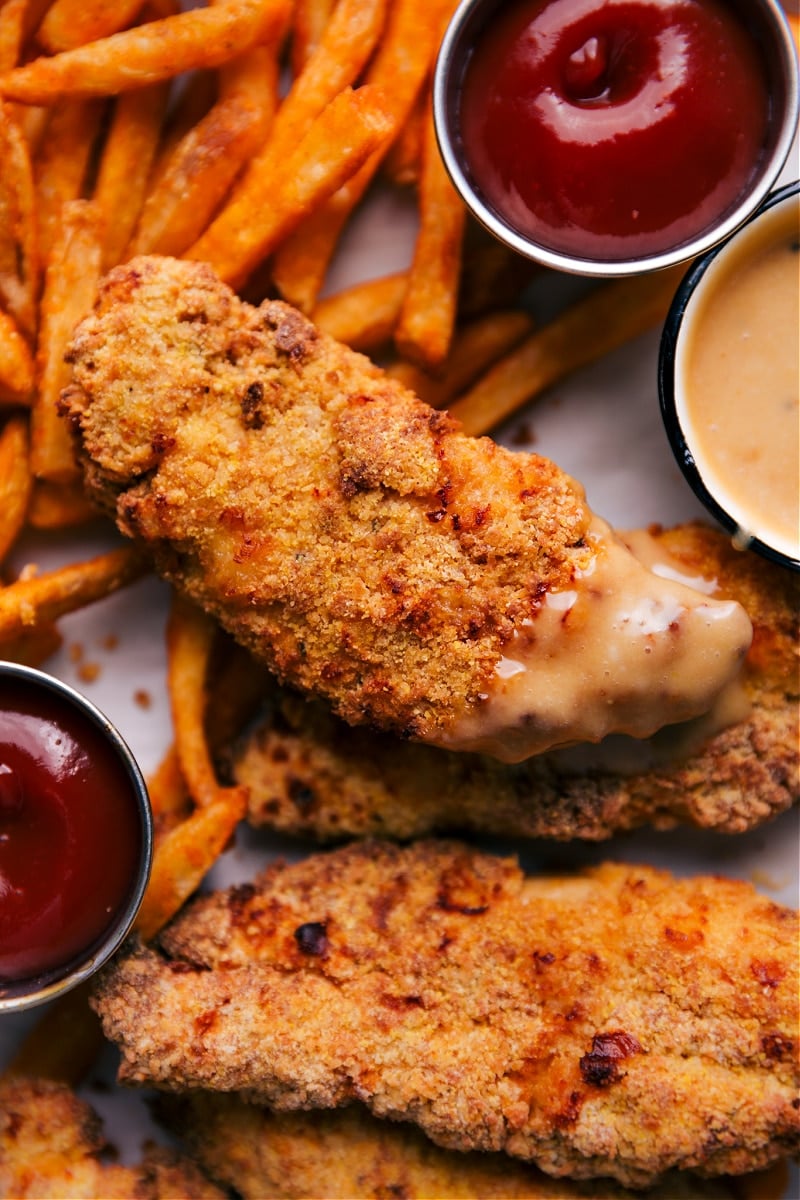 Close-up of Air Fryer Chicken Tenders