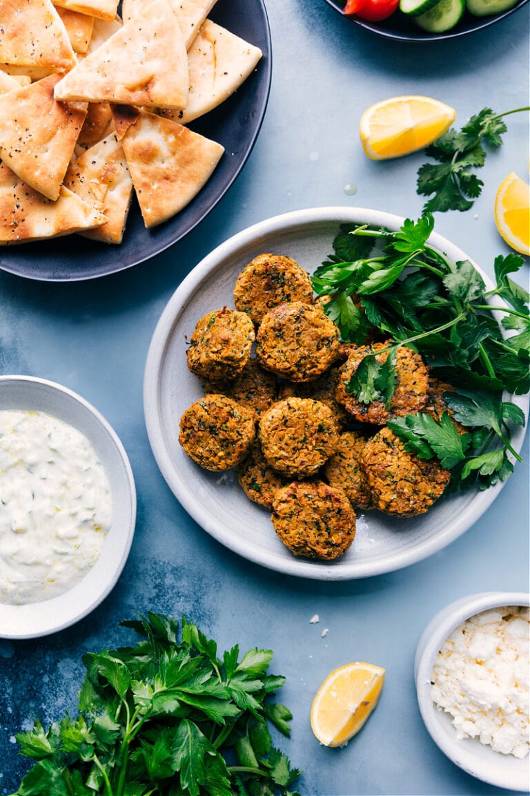 Air Fryer Falafel (Canned Chickpeas!) - Chelsea's Messy Apron