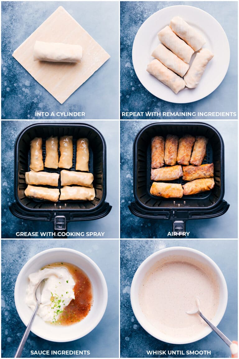 Air Fryer Sweet Potato & Black Bean Egg Rolls Chelsea's Messy Apron