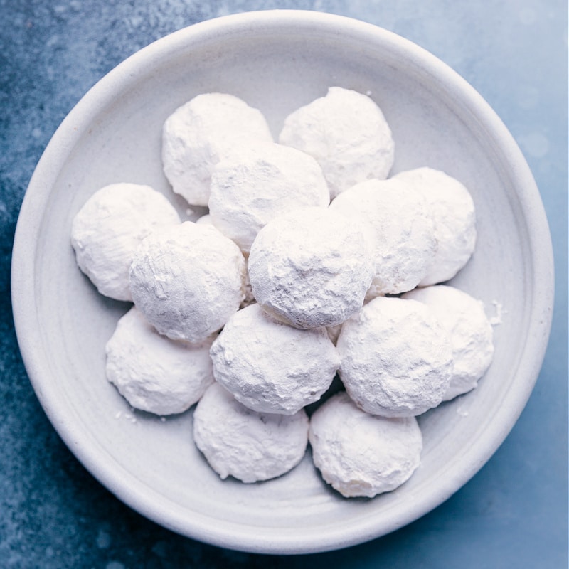 Mexican Wedding Cookies on a plate