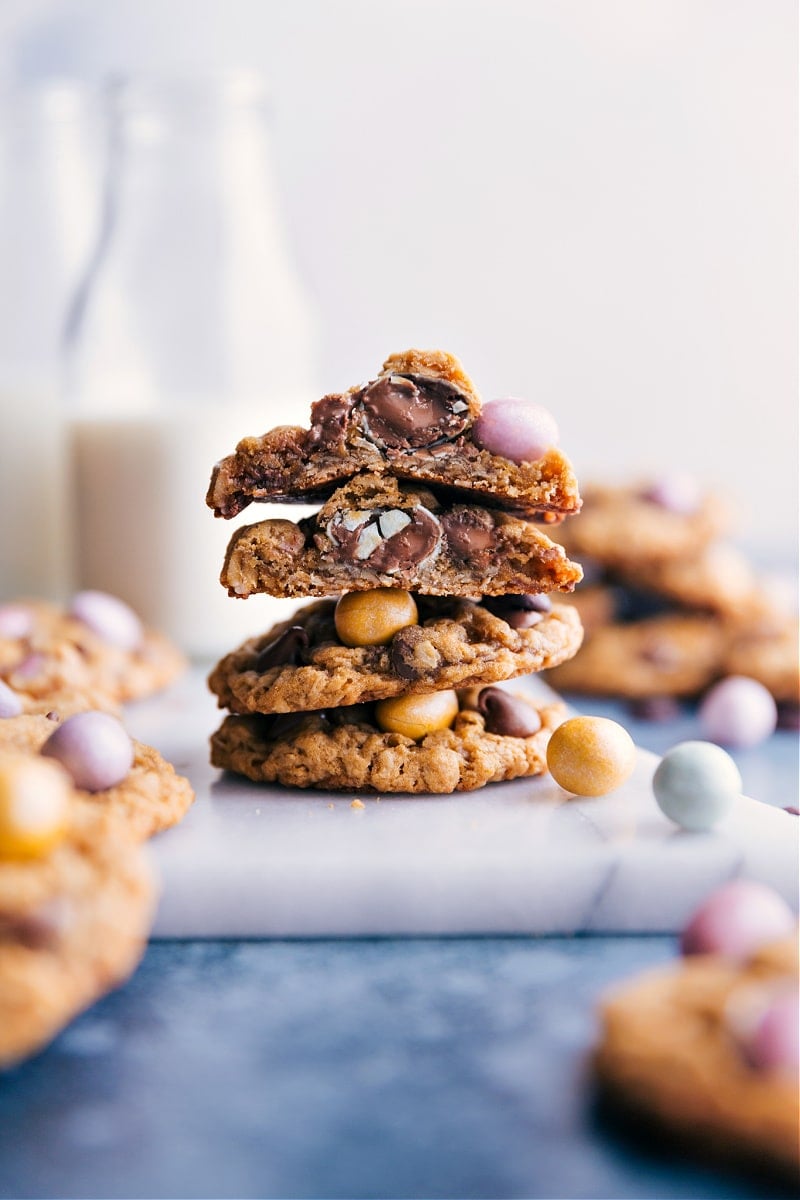 A stack of Easter Cookies