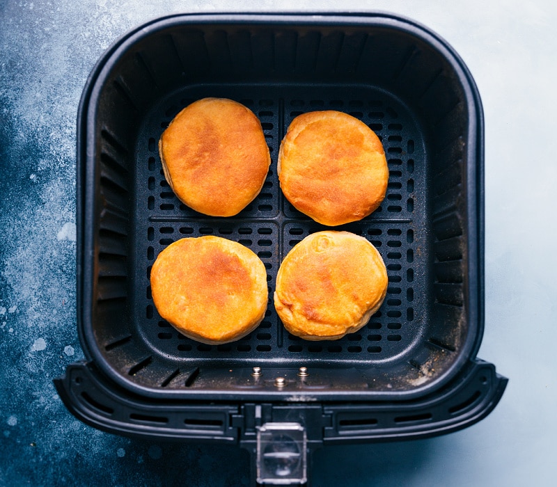 Baked biscuits in the air fryer