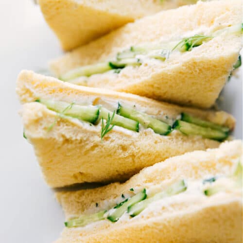 Cucumber Sandwich Recipe (BEST Creamy Spread!) - Chelsea's Messy Apron