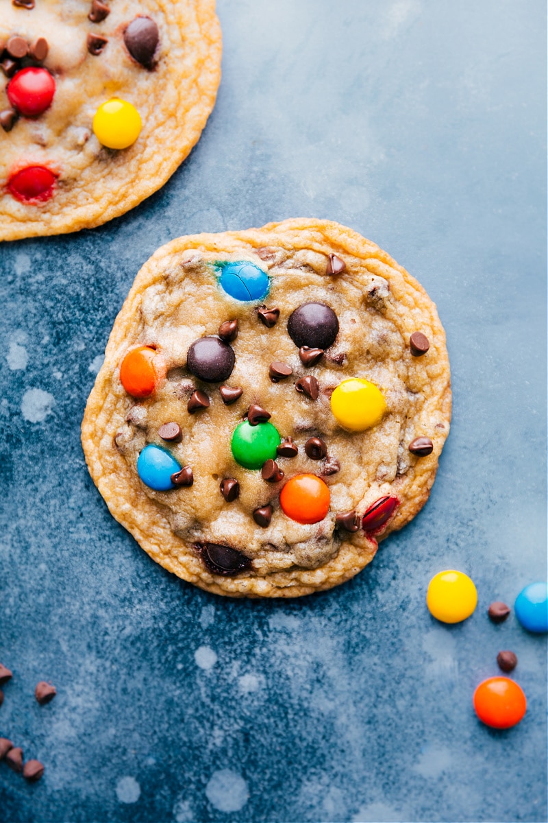 Bakery-style M&M cookies