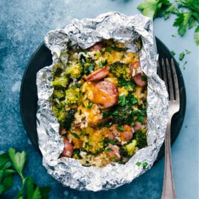 Cheesy Broccoli & Chicken (Foil Pack)