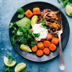 BBQ Chicken Sweet Potatoes