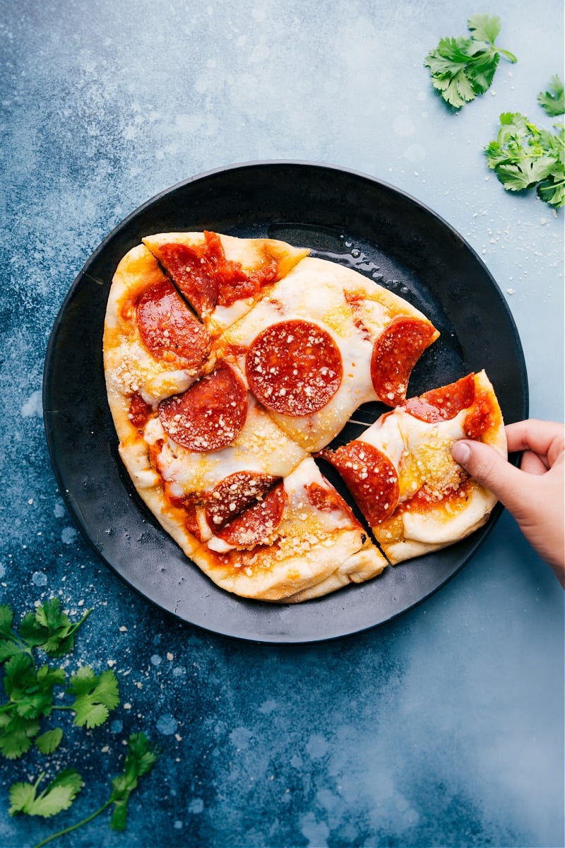 Pepperoni Naan Pizza