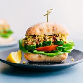 Pesto Chickpea Sandwiches