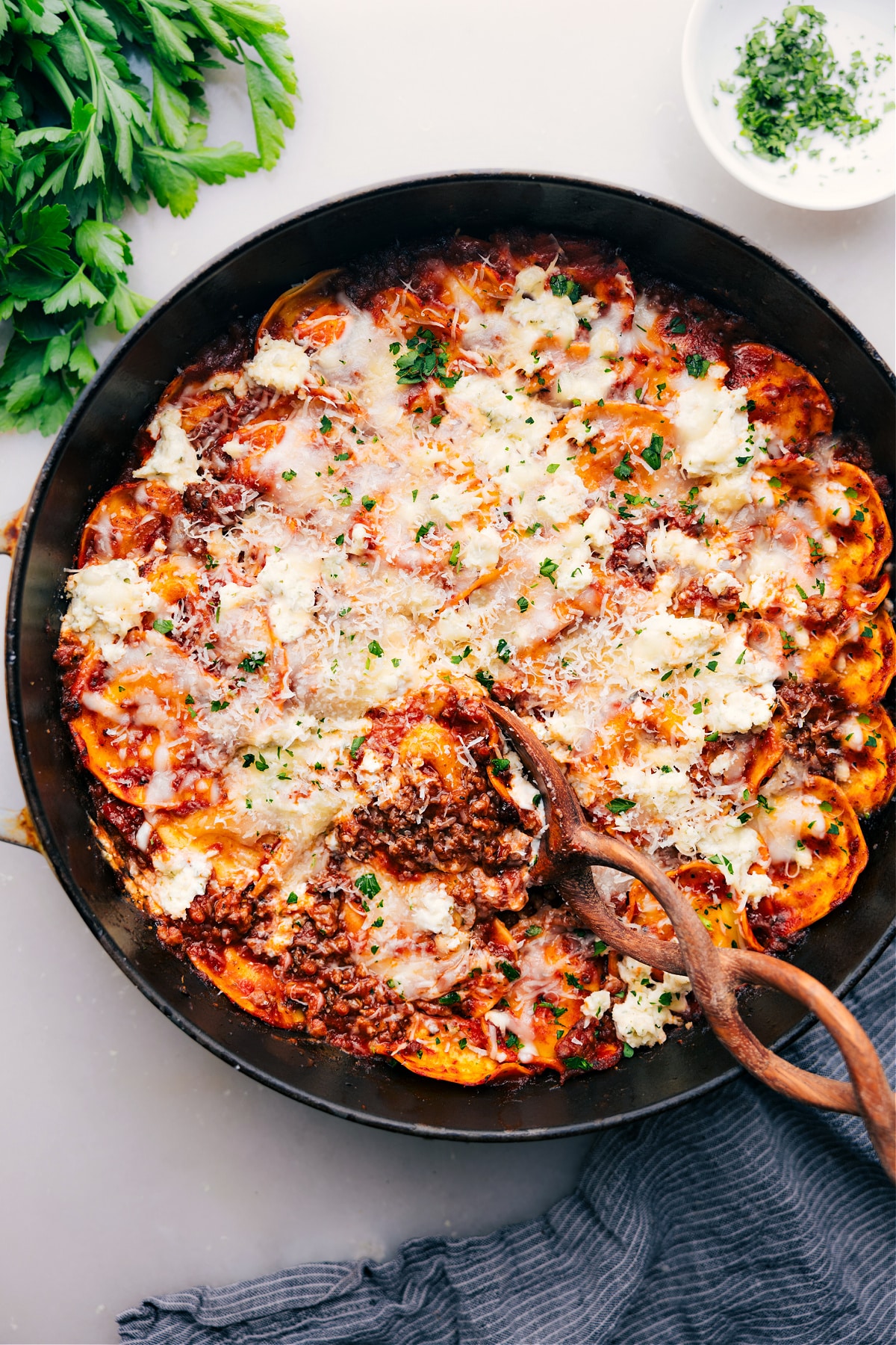 Baked Ravioli (One Skillet!)