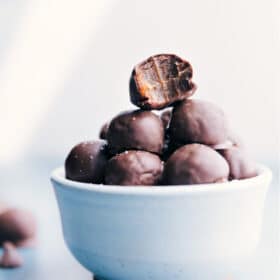 Healthy Chocolate-Covered “Caramels”