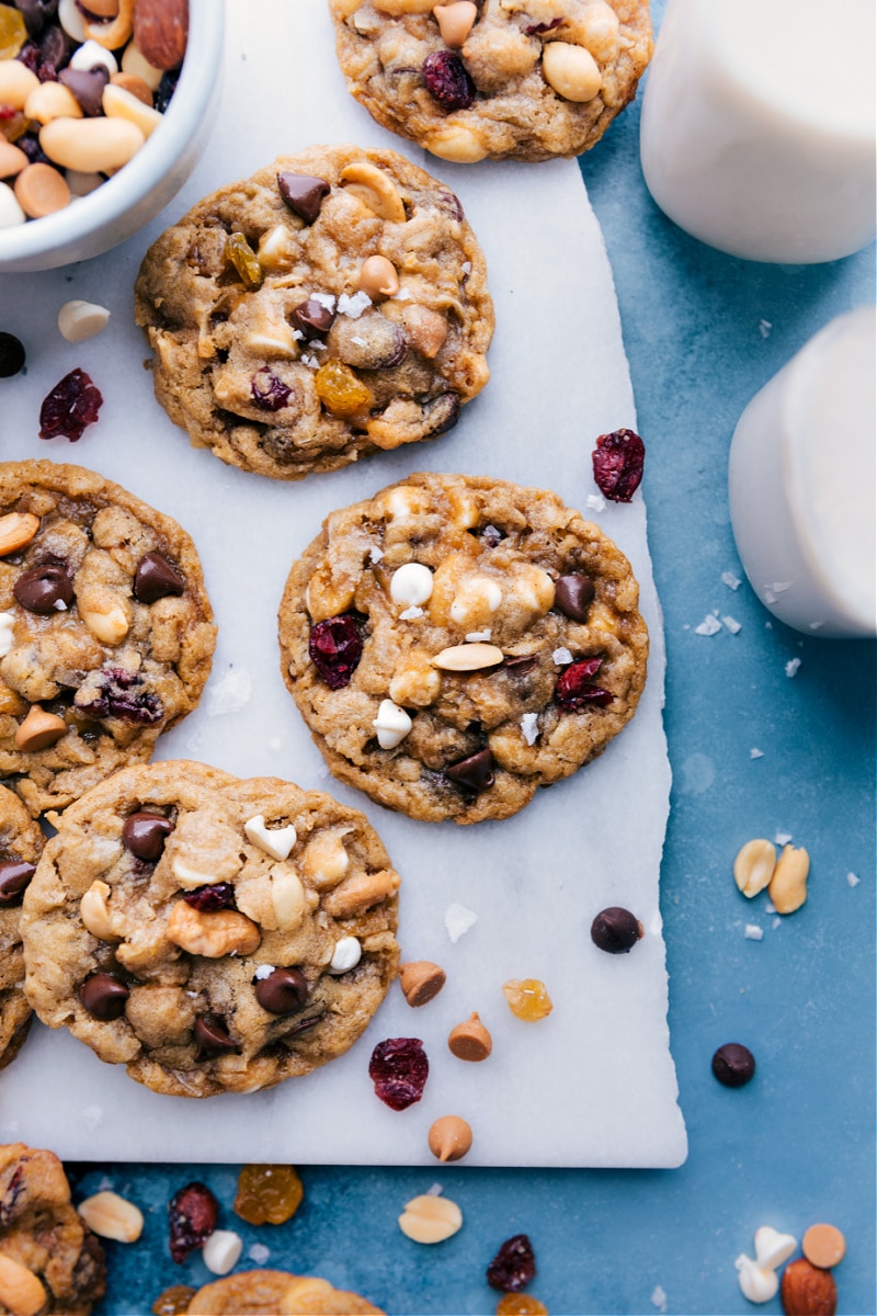 Overhead image of the cookies