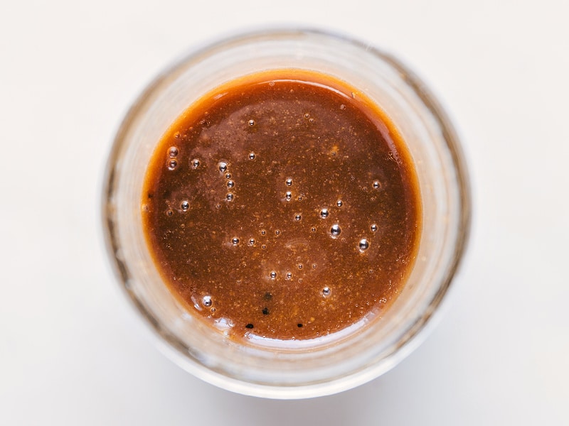 Image of the Balsamic Vinaigrette all mixed together