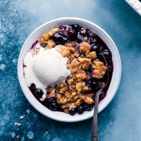 Blueberries and Cream Cake Trifle