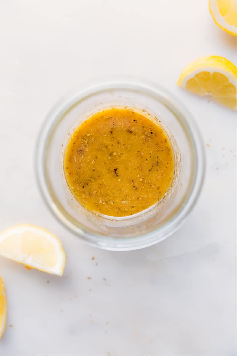 Overhead image of the Greek Salad Dressing