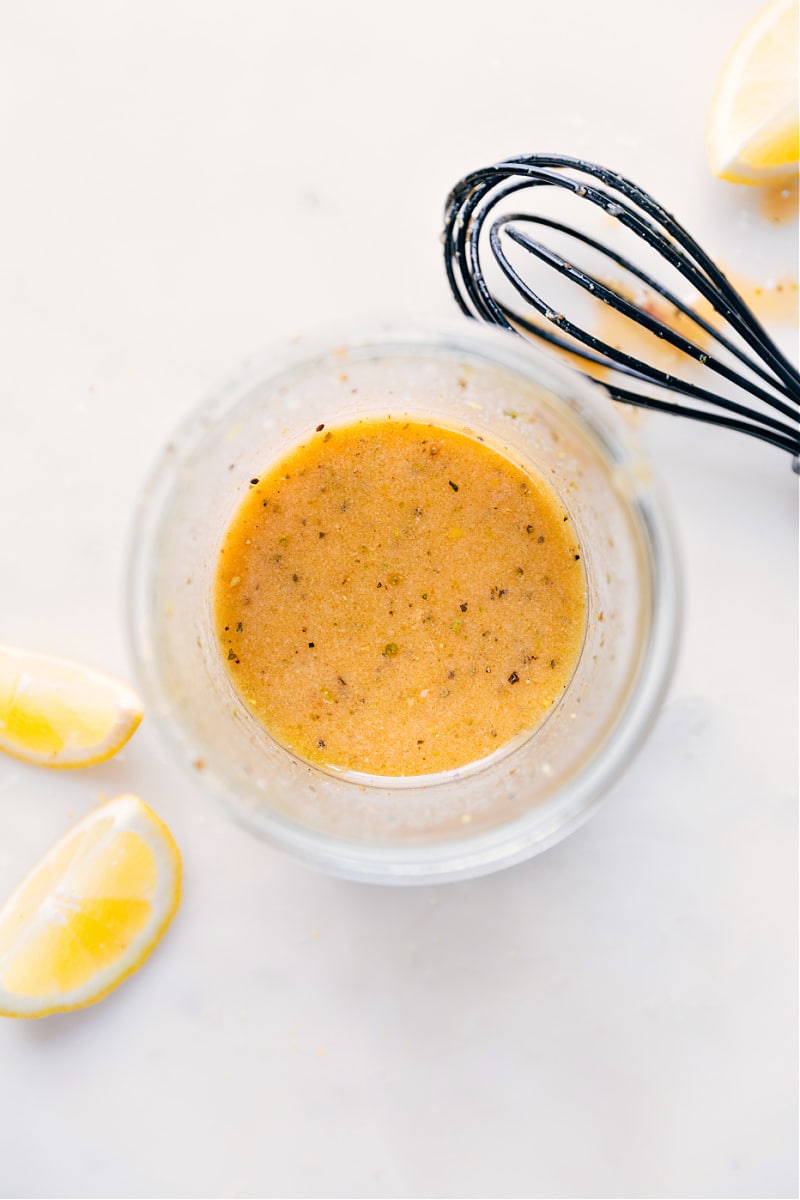 Overhead image of Lemon Vinaigrette