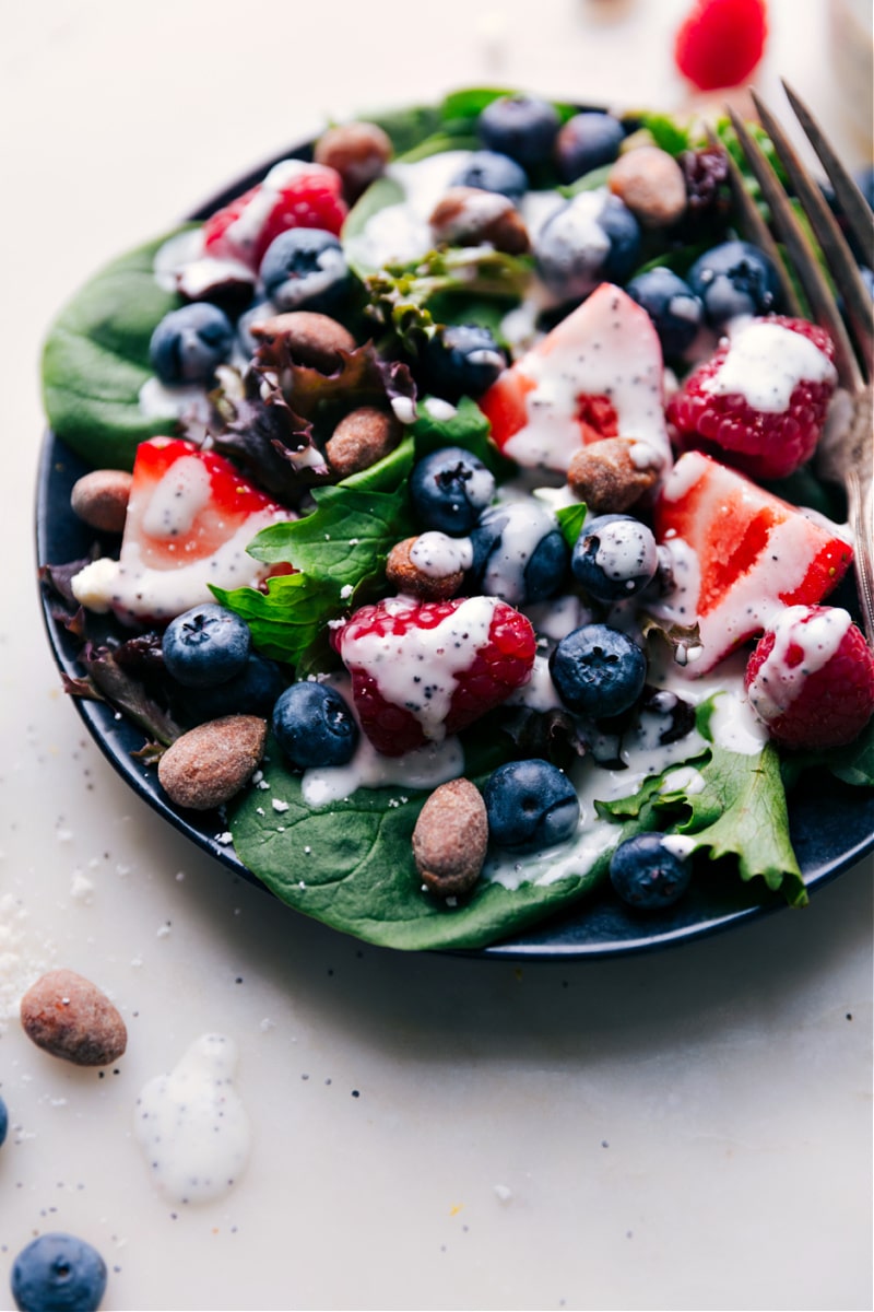 Image of Poppy Seed Dressing on a berry salad