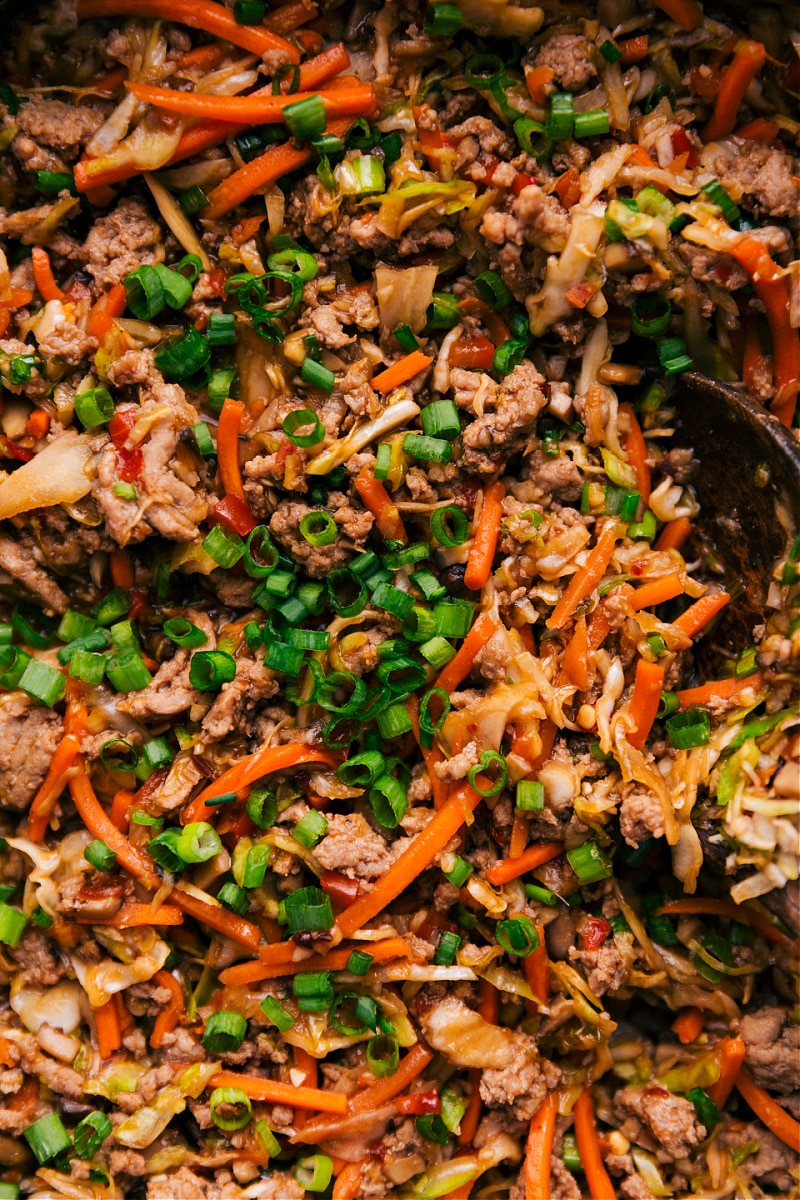 Up-close overhead image of Ground Turkey Bowls ready to be enjoyed