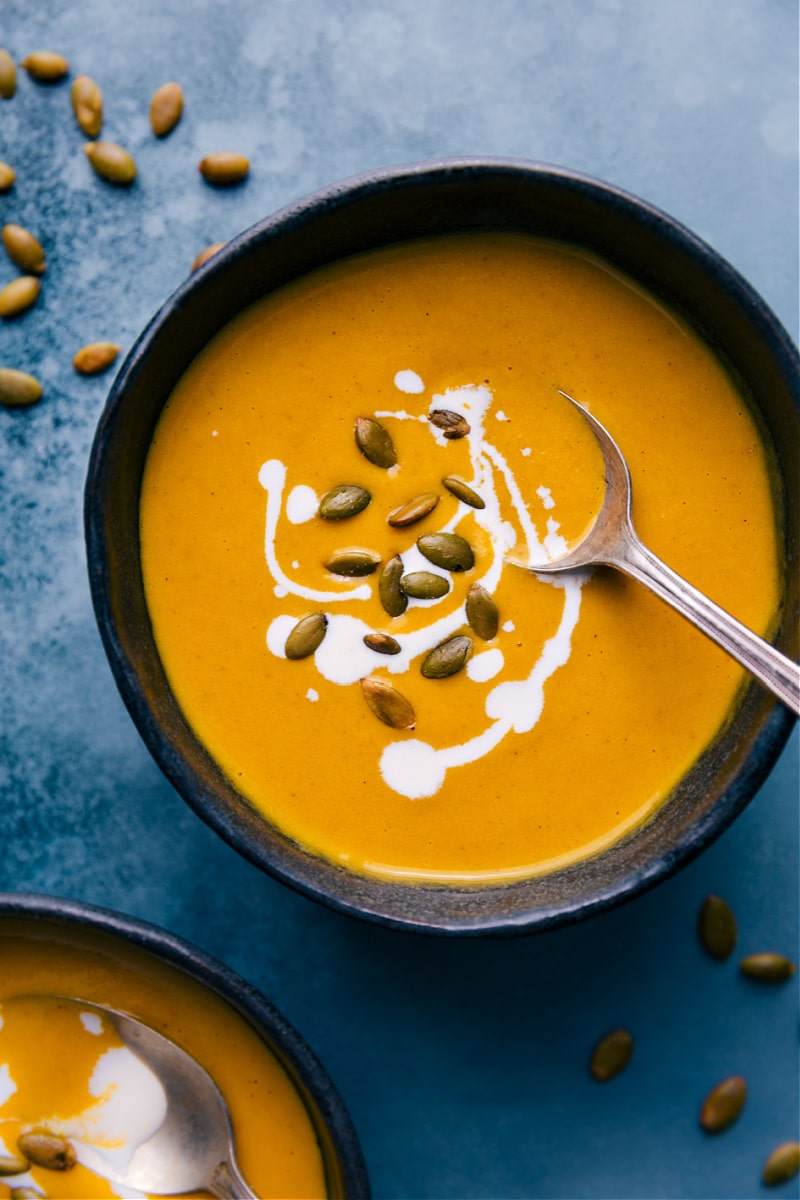 Overhead image of Pumpkin Soup