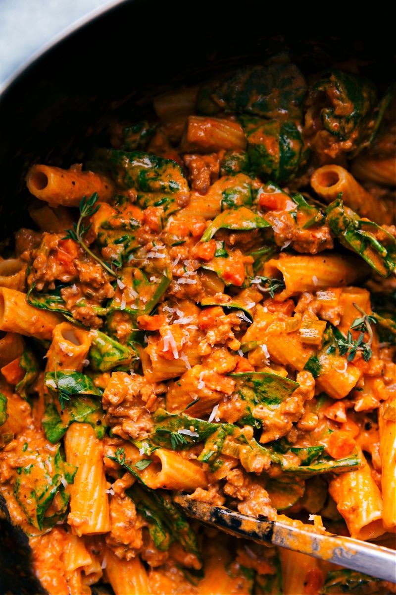 Overhead image of Sausage Rigatoni