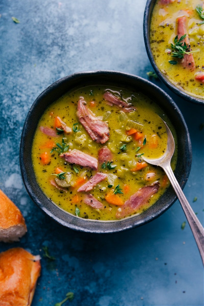 Overhead image of Split Pea Soup