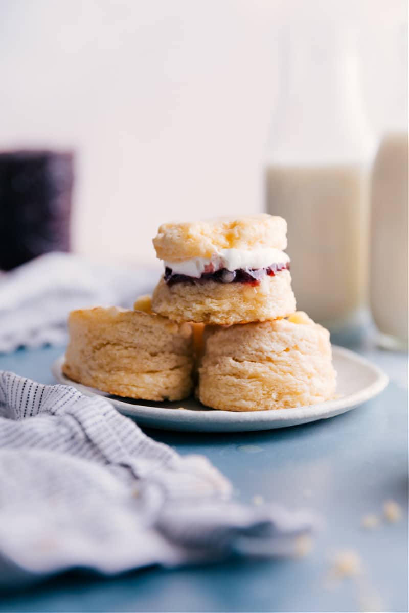 Biscuits on a plate