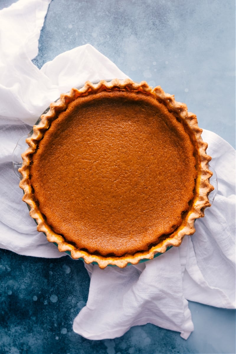 Overhead image of Pumpkin Pie