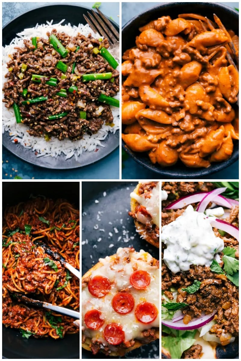 5 images of quick and easy meals